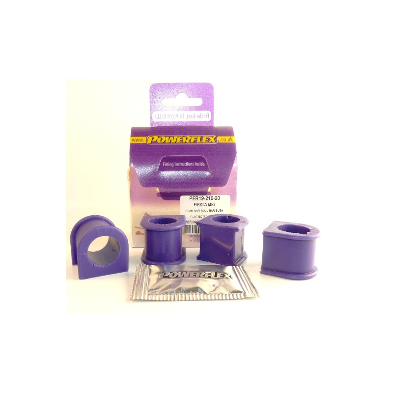 Silent-Bloc Powerflex Rolbeugel Achter 20mm Ford Fiesta Mk3 incl RS Turbo (1989-1996) - PF-R1921020-4 - PFR19-210-20 - 5055676503237