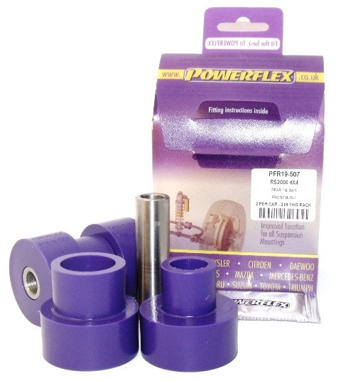 Silent-Bloc Powerflex voorste trekstang achter Ford Escort MK5,6 RS2000 4X4 1992-96 - PF-R19507-2 - PFR19-507 - 5055676503572