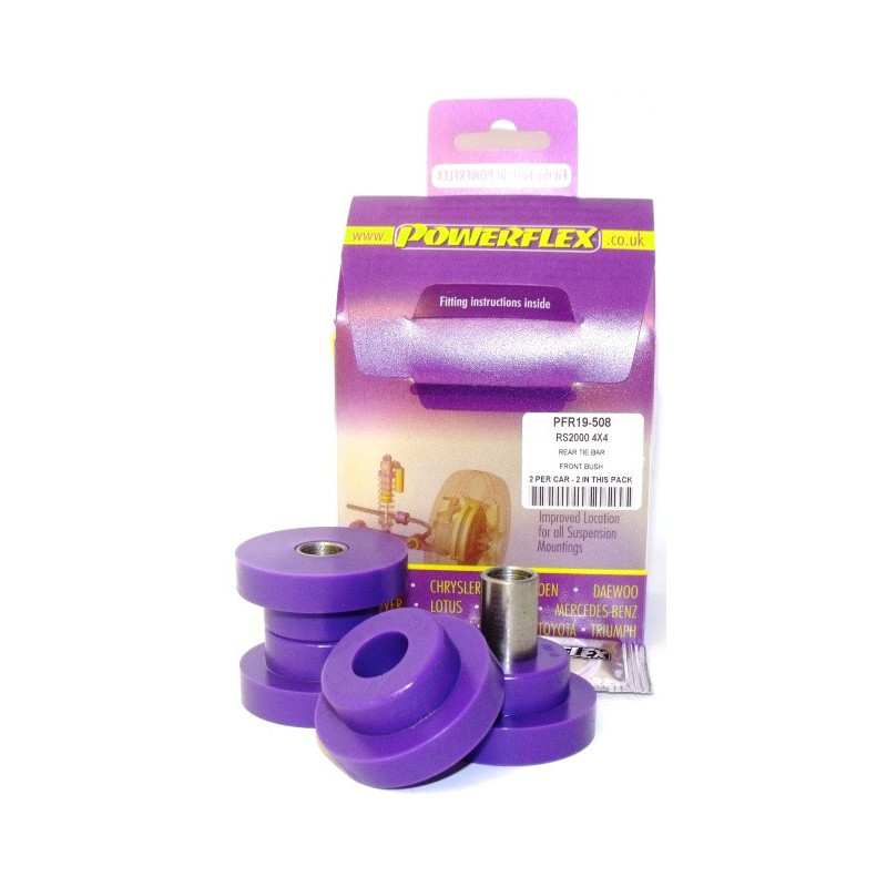 Silent-Bloc Powerflex Achterstang Ford Escort MK5,6 RS2000 4X4 1992-96 - PF-R19508-2 - PFR19-508 - 5055676503589