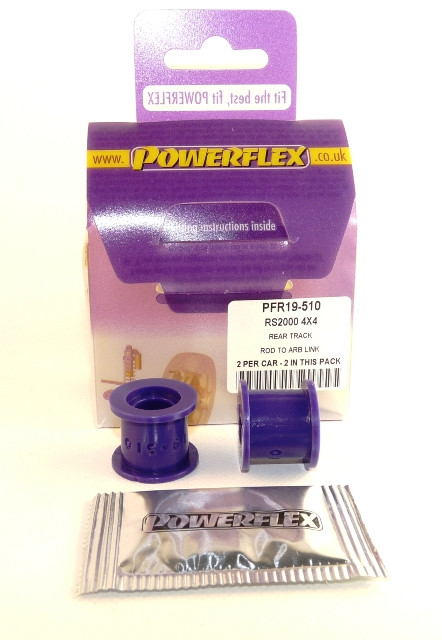 Silent-Bloc Powerflex achterste koppeling op rolbeugel Ford Escort MK5,6 RS2000 4X4 1992-96 - PF-R19510-2 - PFR19-510 - 5055676503596