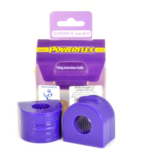 Silent-Bloc Powerflex Rolbeugel Achter 21mm Ford Focus Mk1 incl. ST en RS (tot 2006) - PF-R1980921-2 - PFR19-809-21 - 5055676530561