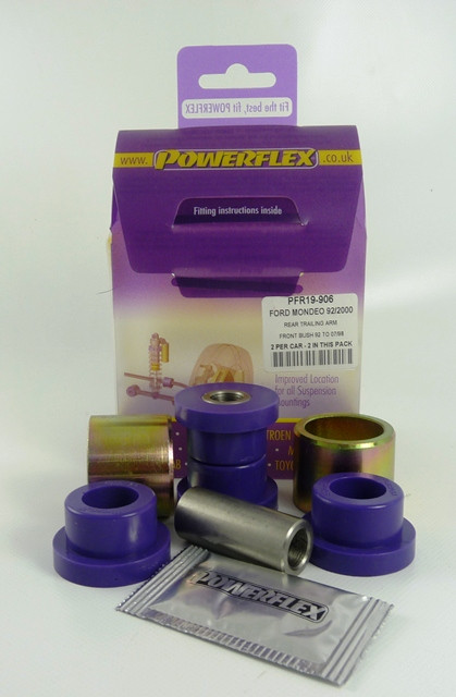 Silent-Bloc Powerflex voorwaartse wieldraagarm achter Ford Mondeo (1992-2000) - PF-R19906-2 - PFR19-906 - 5055676503893