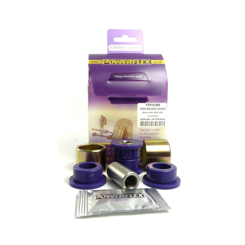 Silent-Bloc Powerflex voorwaartse wieldraagarm achter Ford Mondeo (1992-2000) - PF-R19909-2 - PFR19-909 - 5055676503923