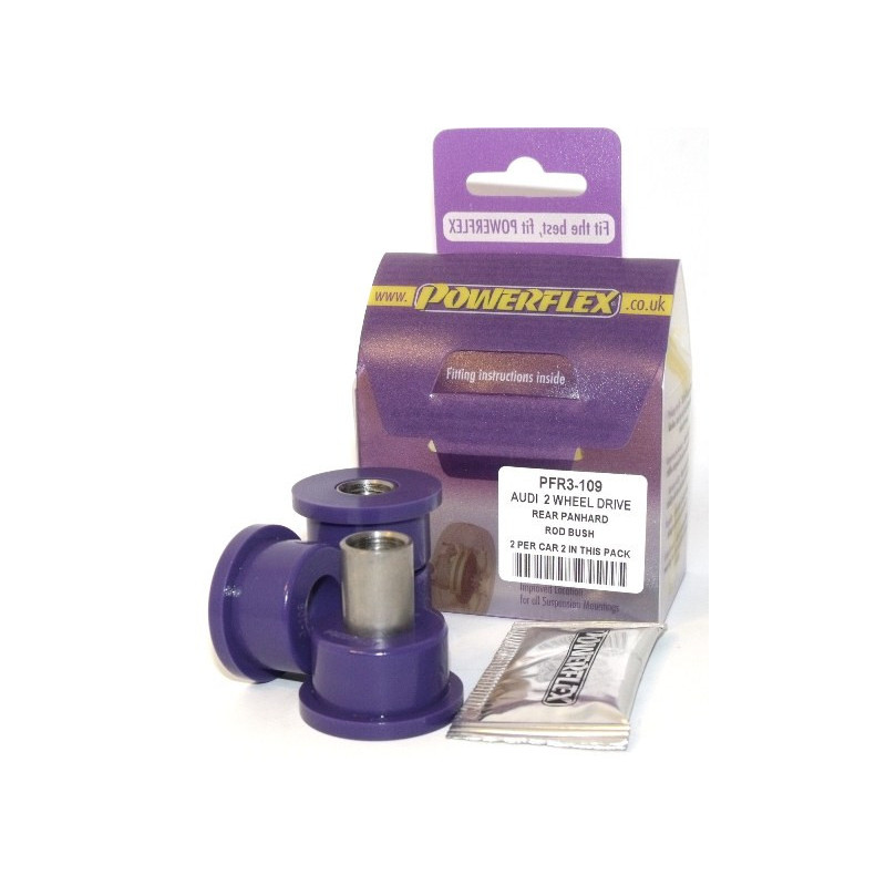 Silent-Bloc Powerflex Bevestiging Panhard Arrière Audi 80, 90 inclusief Avant (73 - 1996) - PF-R3109-2 - PFR3-109 - 5055676500687