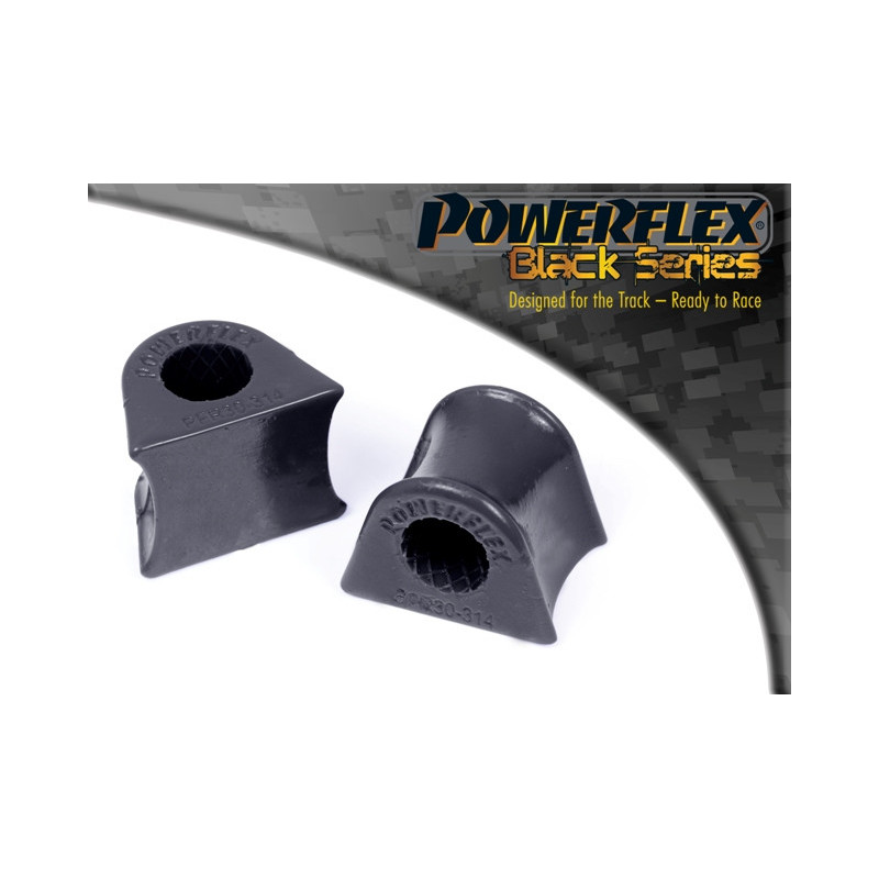 Silent-Bloc Powerflex achterste rolbeugel Lancia Integrale 16v (1989-1994) - PF-R30314-2N - PFR30-314BLK - 5055676540355