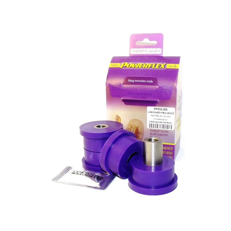 Silent-Bloc Powerflex achterarm op Land Rover Freelander chassis (1997 - 2006) - PF-R32205-2 - PFR32-205 - 5055676504579