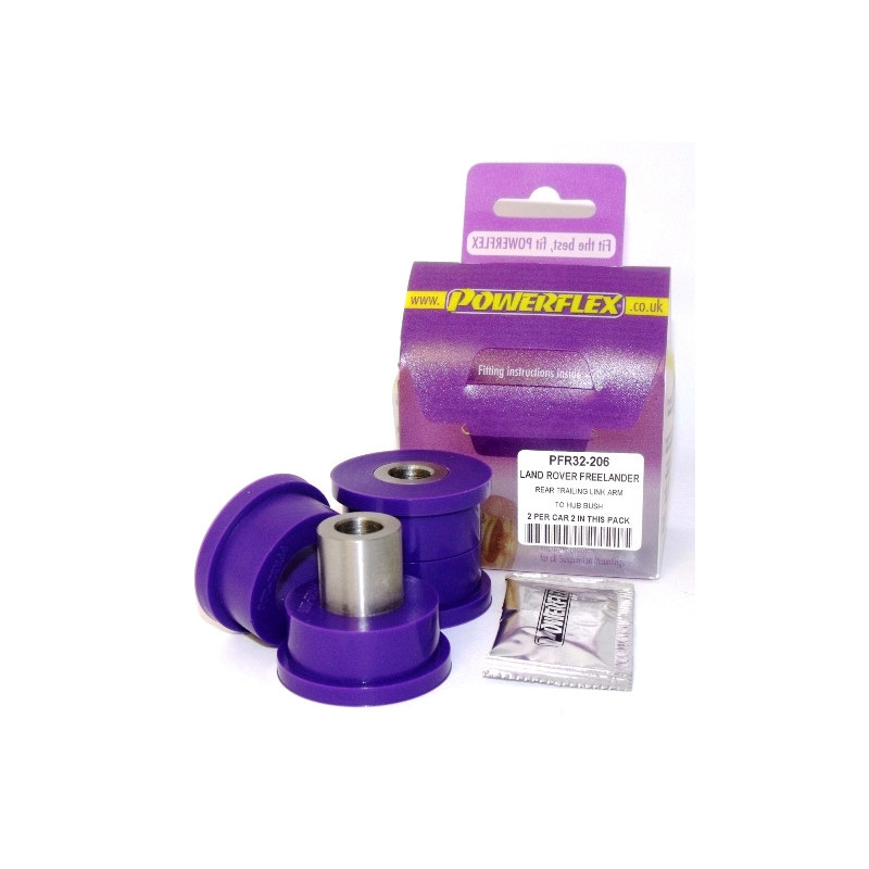 Silent-Bloc Powerflex achterarm op Land Rover Freelander Hub (1997 - 2006) - PF-R32206-2 - PFR32-206 - 5055676504586