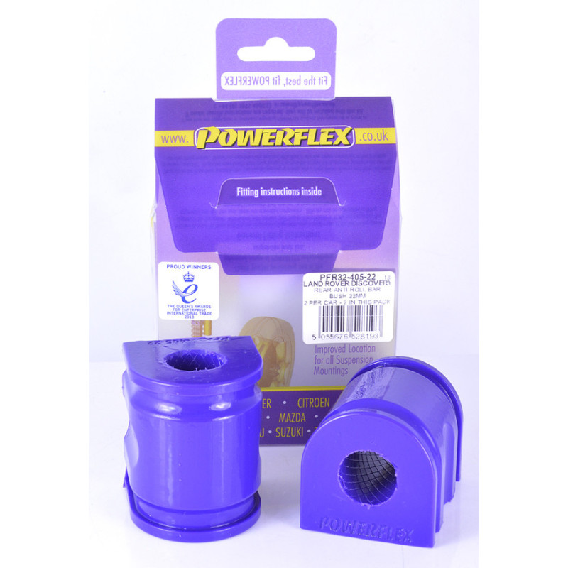 Silent-Bloc Powerflex Rolbeugel Achter 22mm Land Rover Discovery 3 / LR3 (2004 - 2009) - PF-R3240522-2 - PFR32-405-22 - 5055676528193