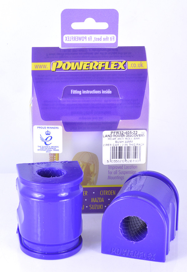 Silent-Bloc Powerflex Rolbeugel Achter 22mm Land Rover Discovery 3 / LR3 (2004 - 2009) - PF-R3240522-2 - PFR32-405-22 - 5055676528193
