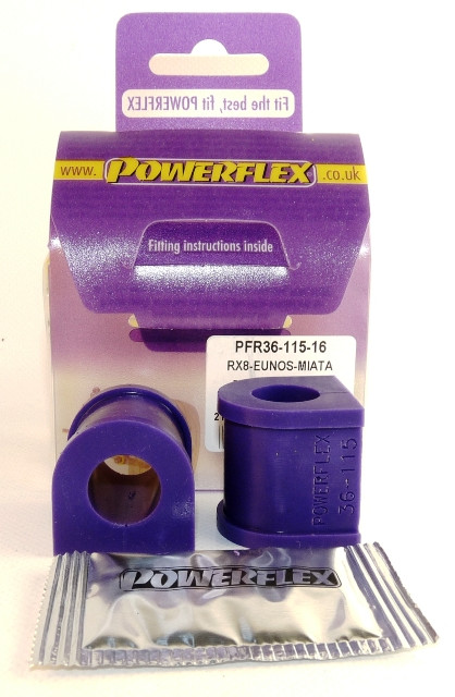 Powerflex Barra Stabilizzatrice Posteriore 16mm Mazda RX-8 (2003-2012) - PF-R3611516-2 - PFR36-115-16 - 5055676504913