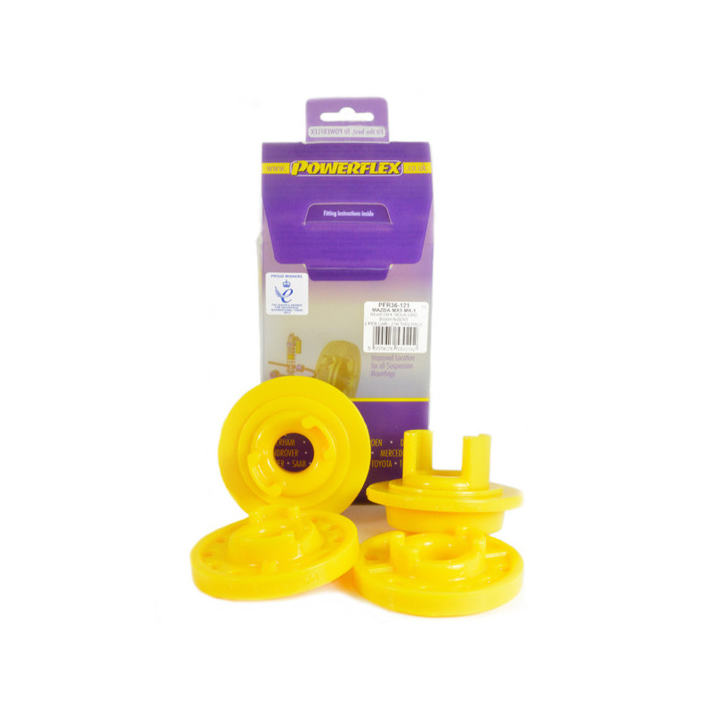 Silent-Bloc Powerflex achterdifferentieel insert Mazda MX-5, Miata Mk1 NA (1989-1998) - PF-R36121-2 - PFR36-121 - 5055676530202