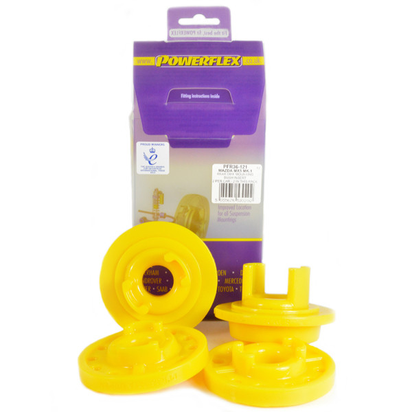 Silent-Bloc Powerflex achterdifferentieel insert Mazda MX-5, Miata Mk1 NA (1989-1998) - PF-R36121-2 - PFR36-121 - 5055676530202