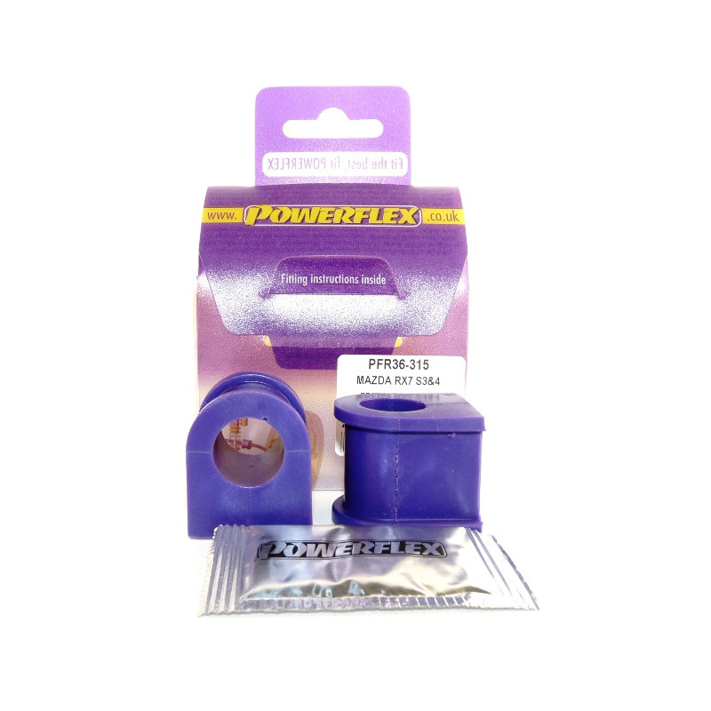 Silent-Bloc Powerflex achterste stabilisatorstang 18mm Mazda RX-7 generatie 3 & 4 (1992-2002) - PF-R36315-2 - PFR36-315 - 5055676505095