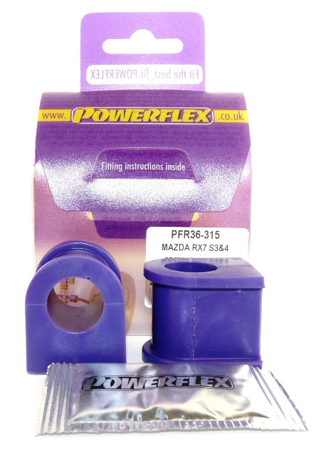Powerflex Barra Stabilizzatrice Posteriore 18mm Mazda RX-7 Generation 3 & 4 (1992-2002) - PF-R36315-2 - PFR36-315 - 5055676505095