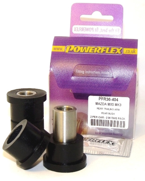 Silent-Bloc Powerflex Achterarm Mazda MX-5, Miata Mk3 NC (2005-2015) - PF-R36404-2 - PFR36-404 - 5055676505170
