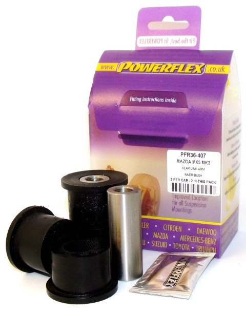 Powerflex bushes for Rear Link Arm Inner Bush Mazda MX-5, Miata, Eunos Mk3 NC (2005-2015) - PF-R36407-2 - PFR36-407 - 5055676505200