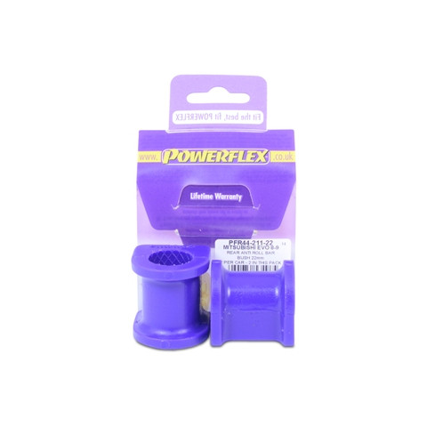 Powerflex Barra Stabilizzatrice Posteriore 22mm Mitsubishi Lancer Evolution 7, 8 & 9 - PF-R4421122-2 - PFR44-211-22 - 5055676534965