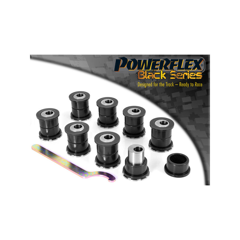 Silent-Bloc Powerflex Black Upper Rear Arm - Camber Adjustment Nissan 200SX - S13, S14, S14A & S15 - PF-R46204G-8N - PFR46-204GBLK - 5055676523037