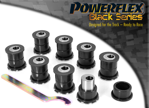 Silent-Bloc Powerflex Black Upper Rear Arm - Camber Adjustment Nissan 200SX - S13, S14, S14A & S15 - PF-R46204G-8N - PFR46-204GBLK - 5055676523037