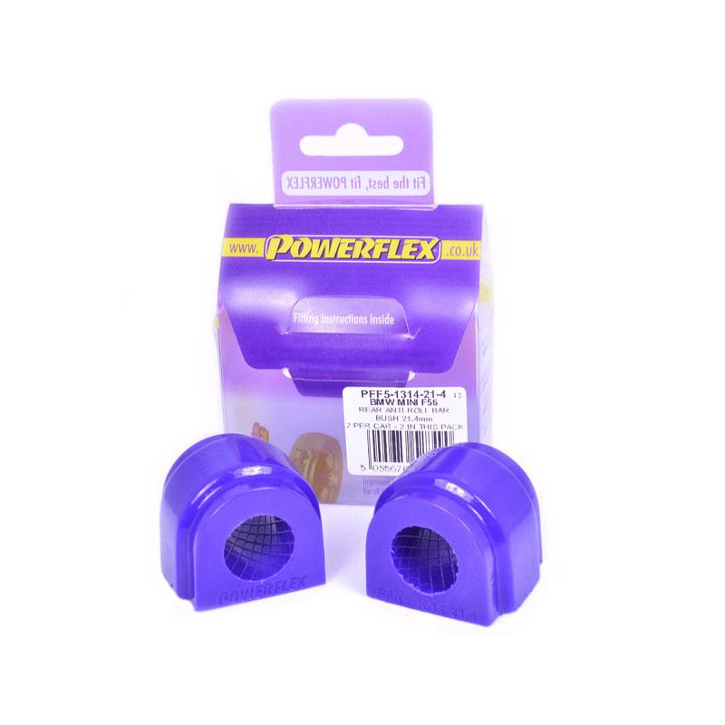 Silent-Bloc Powerflex rolbeugel achter 21.4mm Mini generatie 3 F56 (2014 -) - PF-R51314214-2 - PFR5-1314-21.4 - 5055676528490