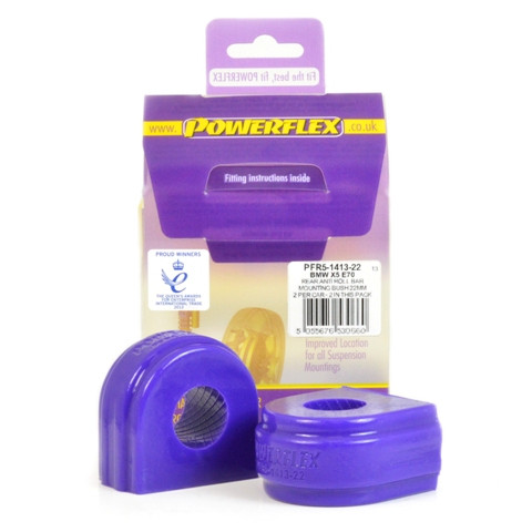 Silent-Bloc Powerflex Rolbeugel Achter 22mm BMW E70 X5 (2006-2013) - PF-R5141322-2 - PFR5-1413-21 - 5055676530660