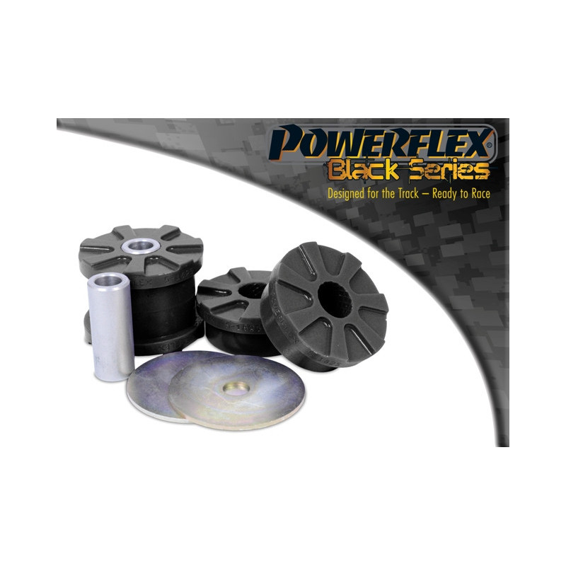 Silent-Bloc Powerflex Zwart Achterbeugel Achterdifferentieel Mini Countryman R60 4WD (2010-2016) - PF-R51825-2N - PFR5-1825BLK - 5055676534774