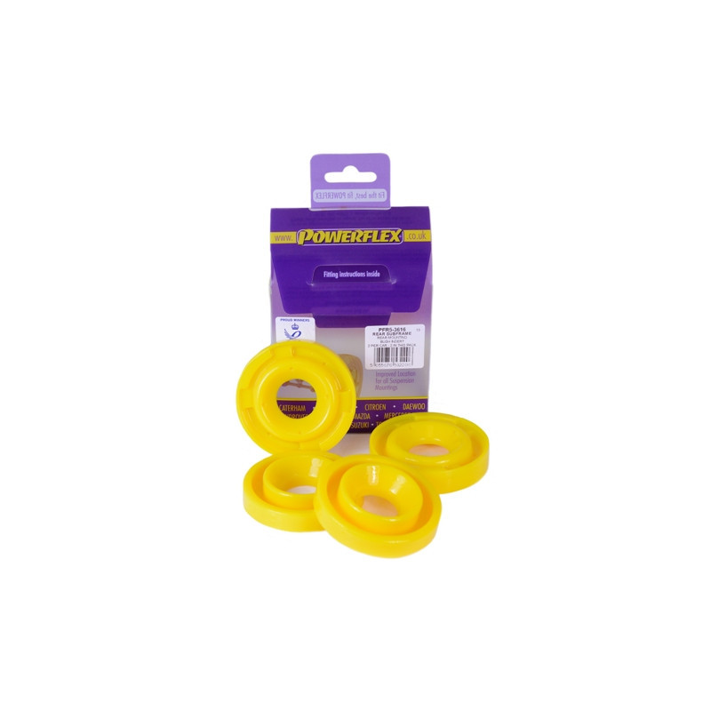 Silent-Bloc Powerflex Inzetstuk Achterste Wieg BMW E36 3 Serie (1990 - 1998) - PF-R53616-2 - PFR5-3616 - 5055676532206