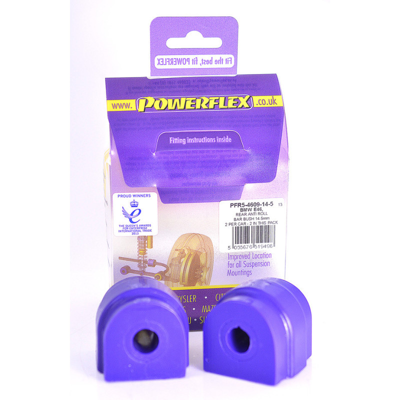 Silent-Bloc Powerflex rolbeugel achter 14.5mm BMW E60 5 Reeks, berline - PF-R54609145-2 - PFR5-4609-14.5 - 5055676519498