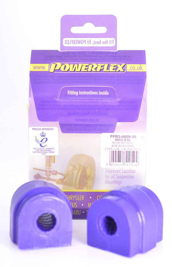 Silent-Bloc Powerflex Barre Anti-Roulis Arrière 16mm BMW E60 5 Série, Berline - PF-R5460916-2 - PFR5-4609-16 - 5055676519504