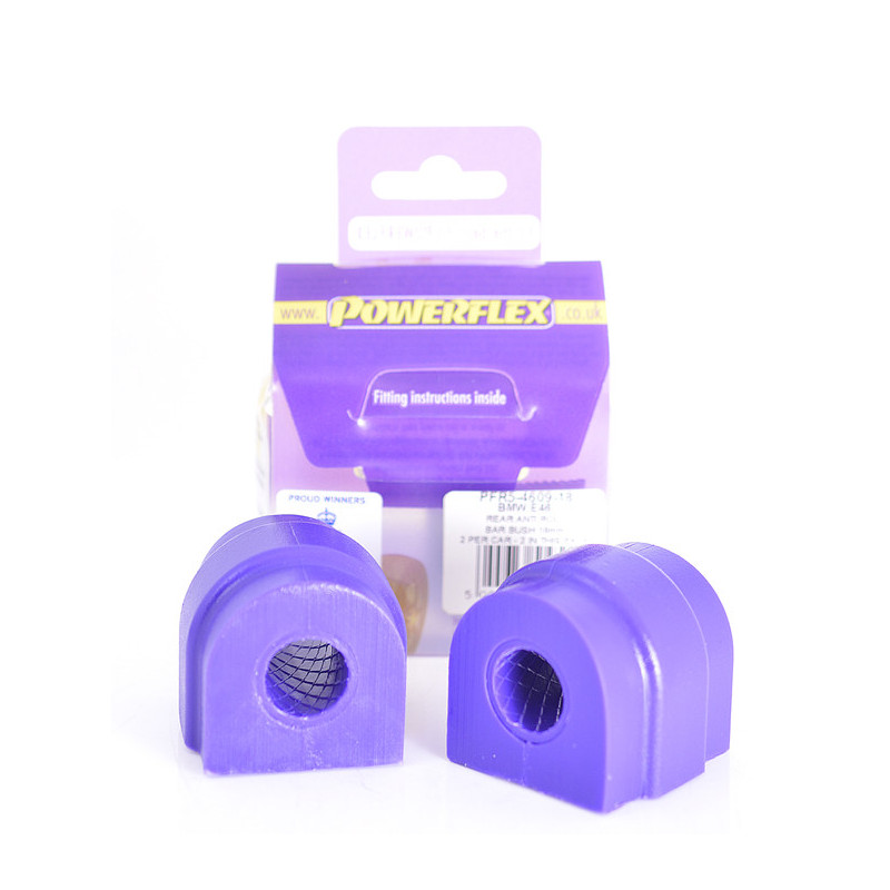 Silent-Bloc Powerflex Rolbeugel Achter 18mm BMW E60 5 Serie, M5 - PF-R5460918-2 - PFR5-4609-18 - 5055676519511