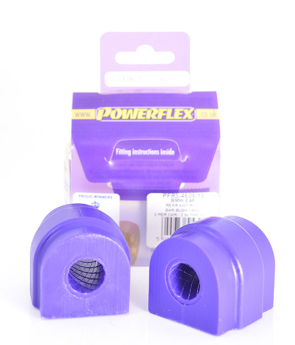 Silent-Bloc Powerflex Rolbeugel Achter 18mm BMW E60 5 Serie, M5 - PF-R5460918-2 - PFR5-4609-18 - 5055676519511