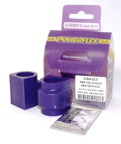 Silent-Bloc Powerflex rolbeugel achter 22.5mm BMW E46 3 Serie Compact - PF-R5504225-2 - PFR5-504-22.5 - 5055676502186
