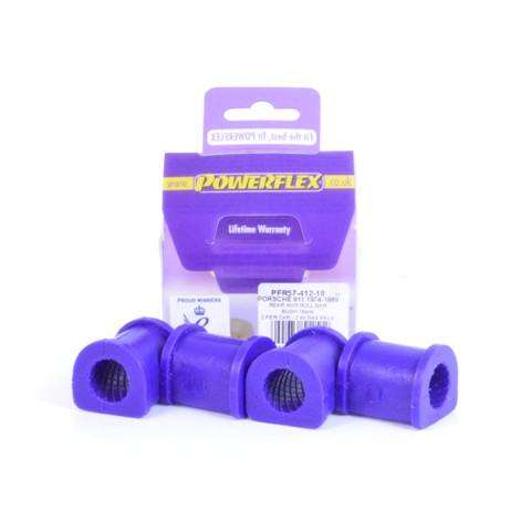 Silent-Bloc Powerflex Barre Anti-Roulis Arrière 18mm Porsche 911 Classic (74-1977) - PF-R5741218-4 - PFR57-412-18 - 5055676512512