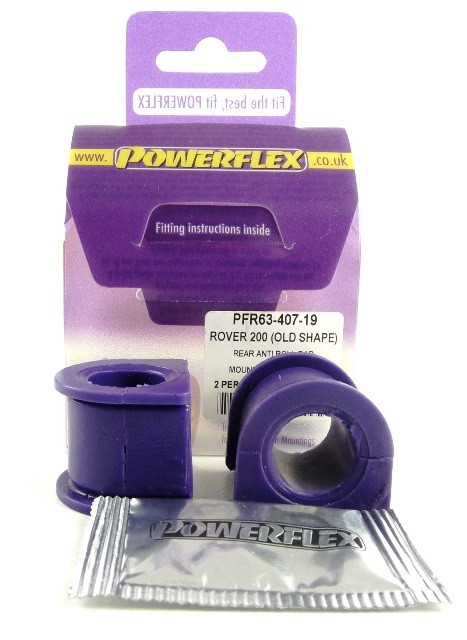 Powerflex Barra Stabilizzatrice Posteriore 19mm Rover 200 (1989-1995), 400 (1990-1995) - PF-R6340719-2 - PFR63-407-19 - 5055676507396