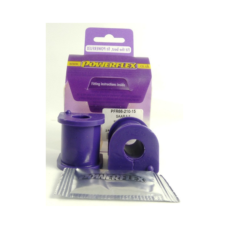 Silent-Bloc Powerflex Antistootstang Achter 15mm Saab 9-5 (1998-2010) YS3E - PF-R6621015-2 - PFR66-210-15 - 5055676507747