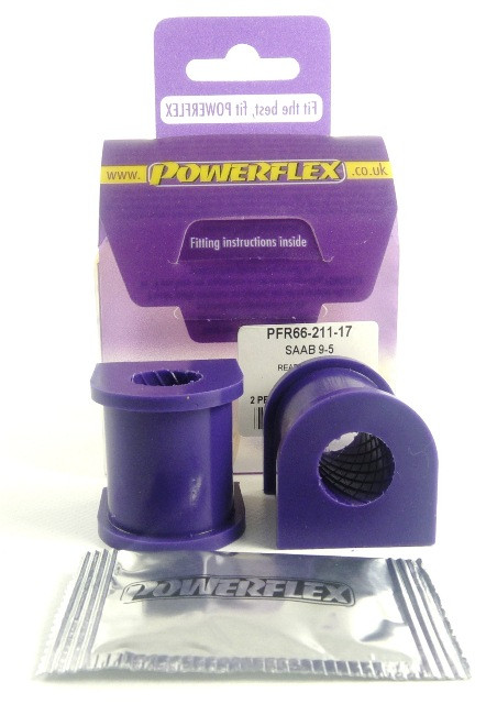 Powerflex bushes for Rear Anti Roll Bar Bush 17mm Saab 9-5 (1998-2010) YS3E - PF-R6621117-2 - PFR66-211-17 - 5055676507778