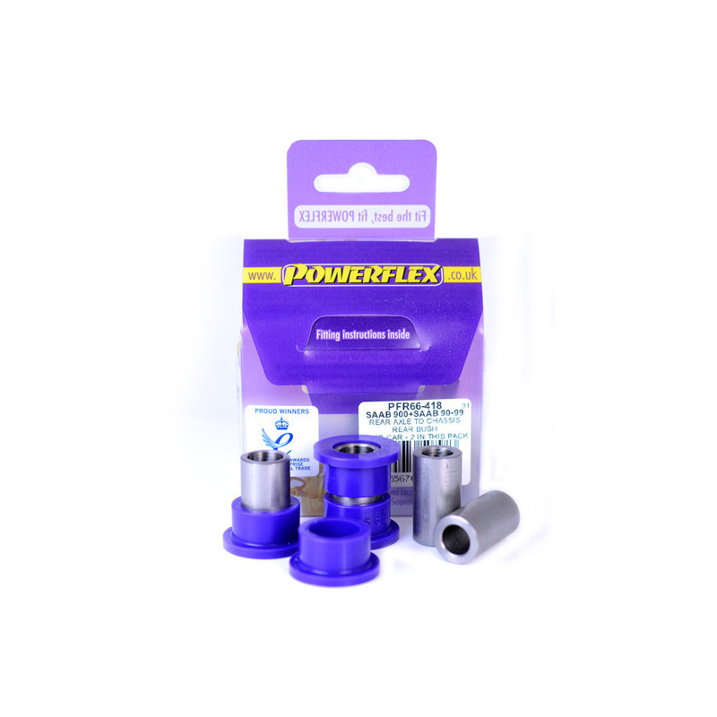 Silent-Bloc Powerflex achteras op Saab 90 & 99 chassis (1975-1987) - PF-R66418-2 - PFR66-418 - 5055676507983