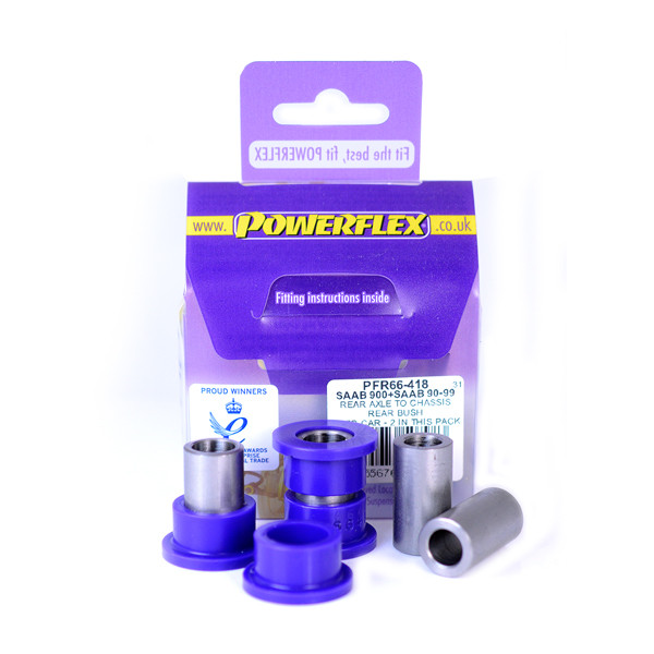 Powerflex Boccola Assale Posteriore a Telaio Saab 90 & 99 (1975-1987) - PF-R66418-2 - PFR66-418 - 5055676507983