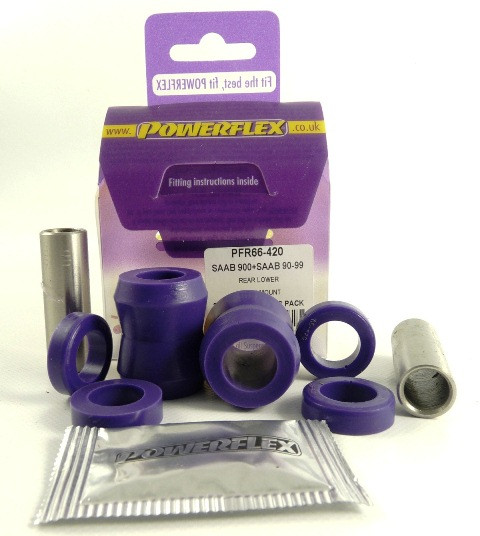 Silent-Bloc Powerflex Fixation Inférieur Amortisseur Saab 90 & 99 (1975-1987) - PF-R66420-4 - PFR66-420 - 5055676508003