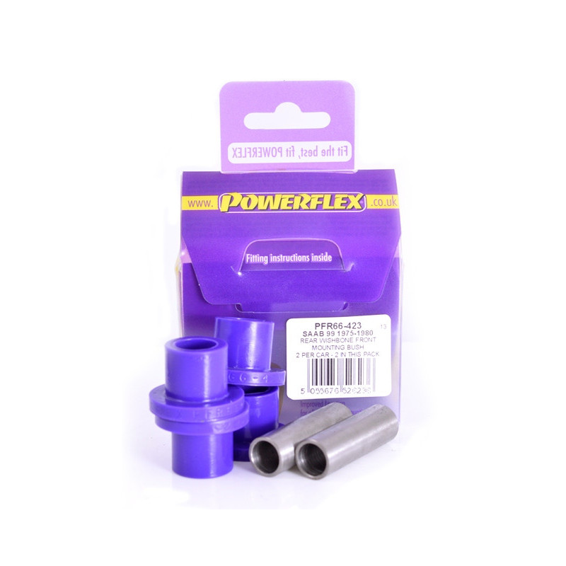 Silent-Bloc Powerflex Voor Triangle Achter Saab 90 & 99 (1975-1987) - PF-R66423-2 - PFR66-423 - 5055676526236