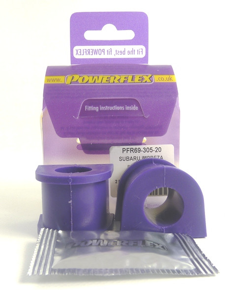 Powerflex bushes for Rear Anti Roll Bar To Chassis Bush 20mm Subaru Impreza Turbo, WRX & STi GD,GG (2000 - 2007) - PF-R6930520-2 - PFR69-305-20 - 5055676508553