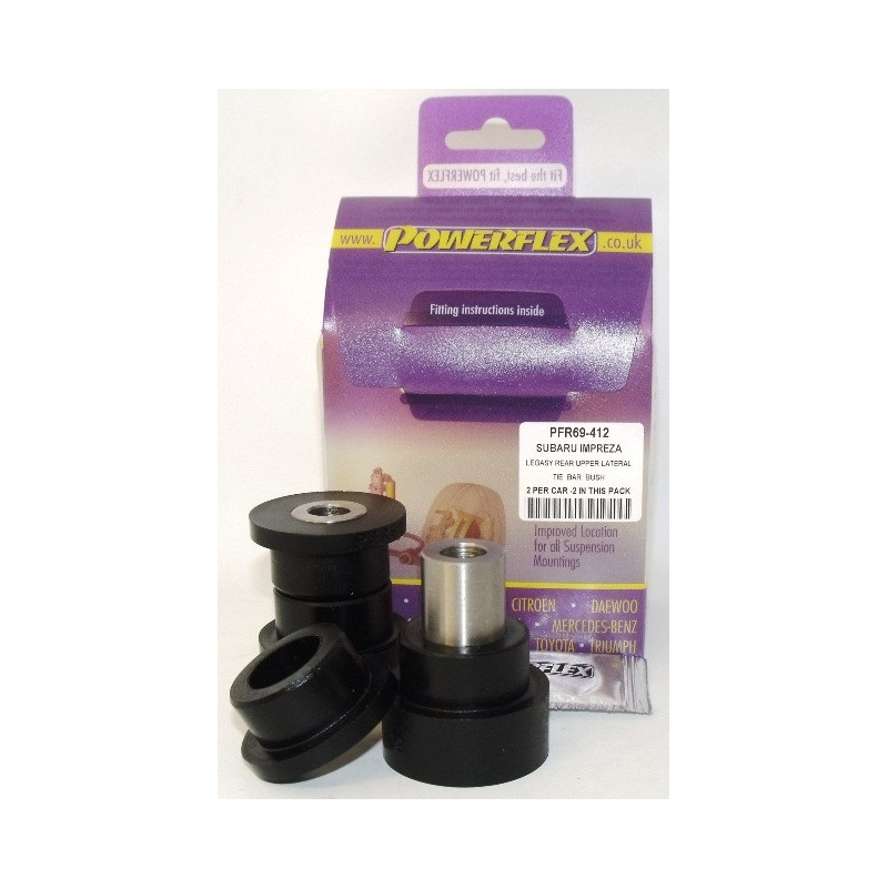 Silent-Bloc Powerflex Exterieur Top Tie Side Tail Achteras Subaru Legacy BE, BH (1998 - 2003) - PF-R69412-2 - PFR69-412 - 5055676508607
