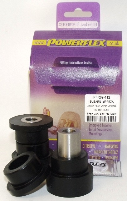 Silent-Bloc Powerflex Exterieur Top Tie Side Tail Achteras Subaru Legacy BE, BH (1998 - 2003) - PF-R69412-2 - PFR69-412 - 5055676508607