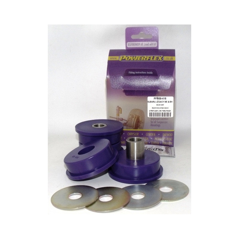 Silent-Bloc Powerflex Achter Differentieel Subaru Legacy BE, BH (1998 - 2003) - PF-R69416-2 - PFR69-416 - 5055676508621