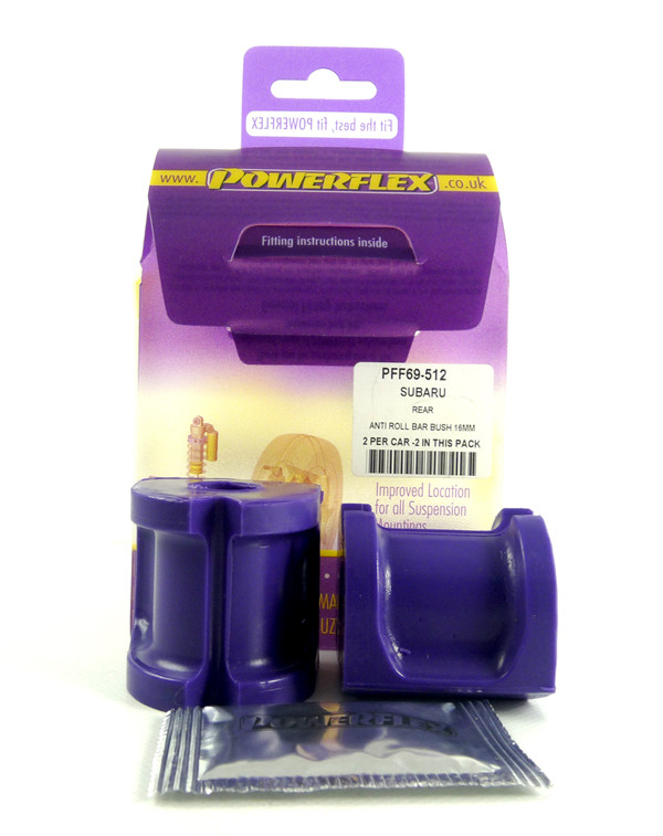Powerflex bushes for Rear Anti Roll Bar Bush 18mm Subaru Forester SH (2009 - 2013) - PF-R6951218-2 - PFR69-512-18 - 5055676508799