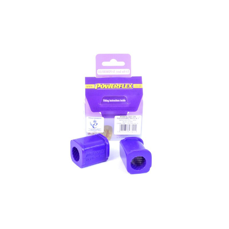 Silent-Bloc Powerflex Rolbeugel Achter 20mm Toyota MR2 SW20 REV 2 tot 5 (1991 - 1999) - PF-R7650720-2 - PFR76-507-20 - 5055676533111