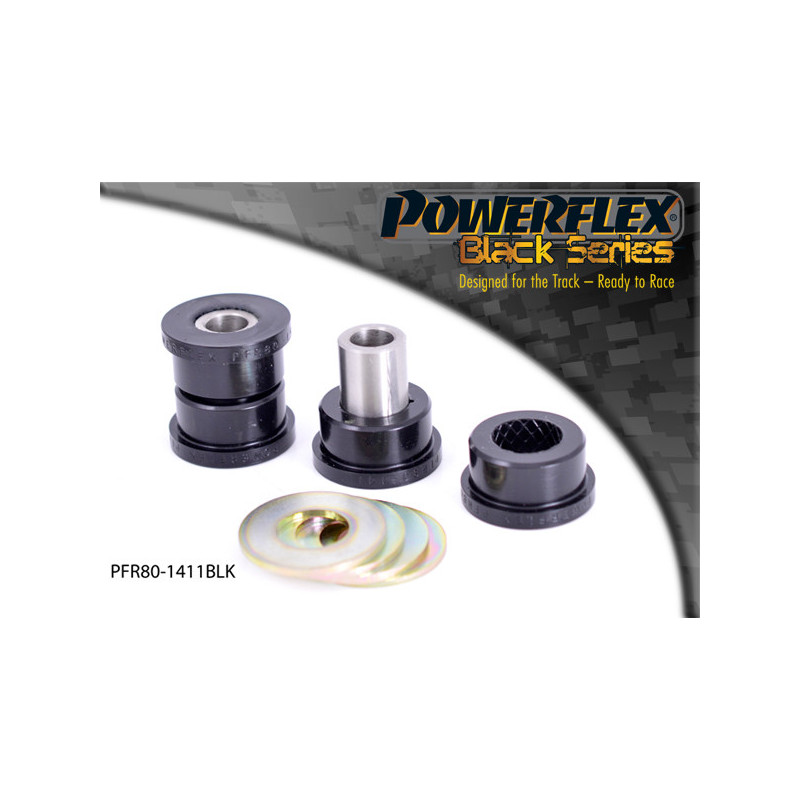 Silent-Bloc Powerflex Zwart Exterieur Panhard Linkage Achter Opel Astra MK6 - Astra J GTC, VXR & OPC (2010-2015) - PF-R801411-2N - PFR80-1411BLK - 5055676525444