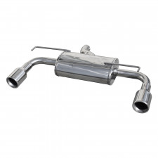 Echappement Inoxcar Silencieux Arrière 1X102 droit+gauche VOLKSWAGEN GOLF 4 R 32 4MOTION 240CV 2001-2004