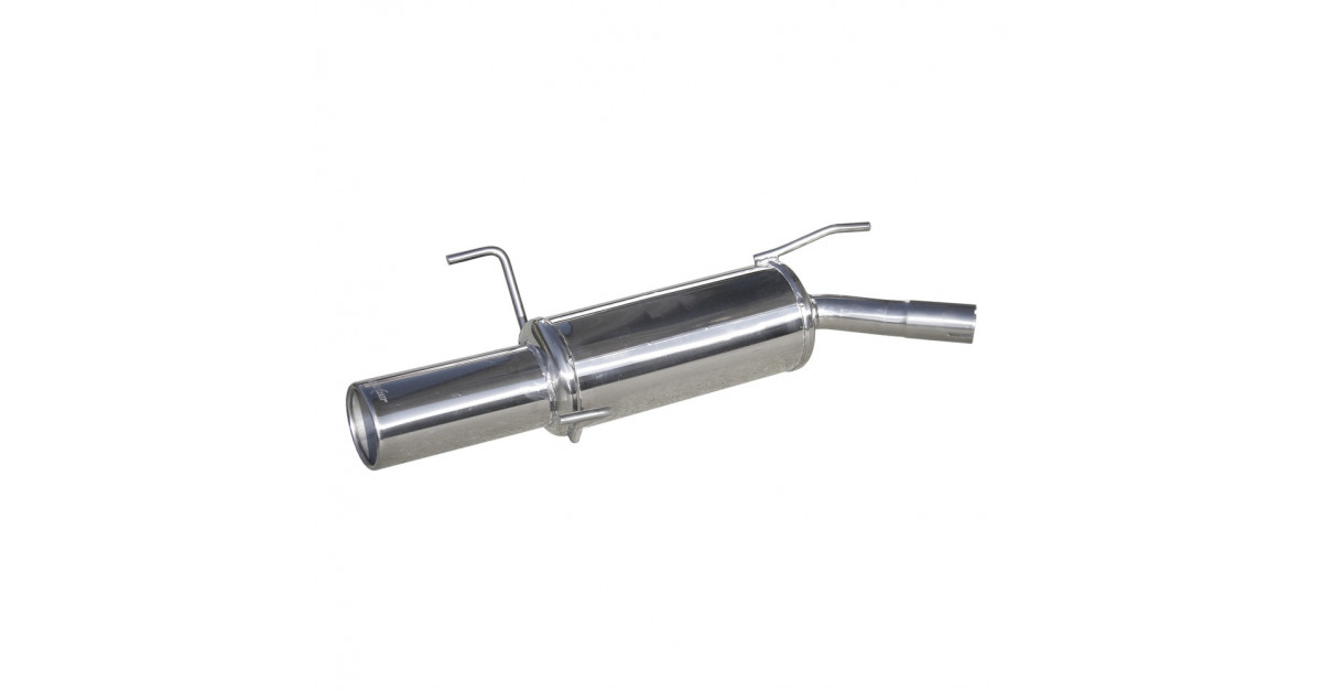 Echappement Inoxcar Silencieux Arrière 1X102 OPEL CORSA C 1.2 16V 75CV 2000-2003 diam 45