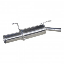 Echappement Inoxcar Silencieux Arrière 1X102 OPEL CORSA C 1.2 16V 75CV 2000-2003 diam 45